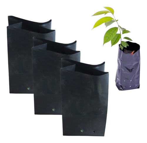 Saco Saquinho Plástico Para Mudas Frutíferas 20x30cm - 50 Un