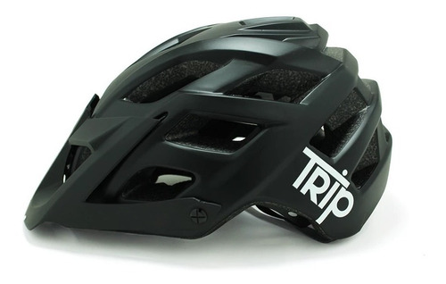 Casco Ciclismo Enduro Trip Neon L/xl Black In-mold 250 Grs