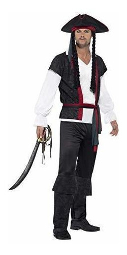 Smiffys Disfraz De Capitán Pirata Aye Para Hombre