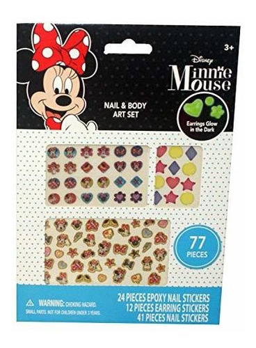 Equipo Para Decorar Uñas Minnie Mouse Nail And Body Art Set