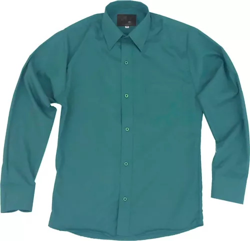 Camisa De Vestir Para Adulto Verde Jade 34 A 42