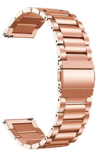 Poolsy Pulseira 18mm, 20mm, 22mm, 24mm Aço Inoxidável com Pinos de Engate Rápido Compatível Com Smartwatch e Relógio Inteligente Digital Analógico cor rosê gold