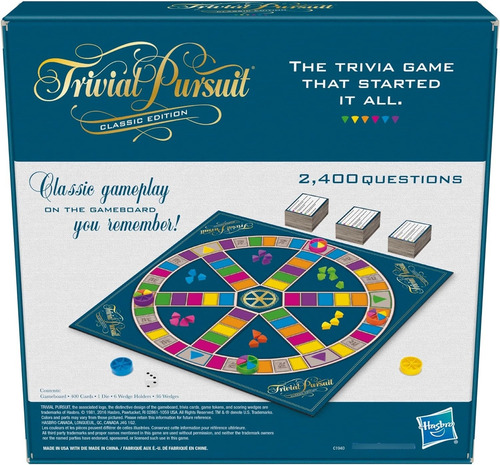 Hasbro Gaming Jogo Trivial Pursuit: Edição Clássica