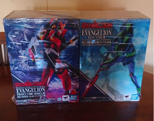 Evangelion Eva 01 & Eva 02 Dynaction Bandai