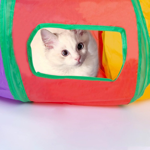 Brinquedo Interativo Dobrável Cat Play Tunnel Maze Cat House