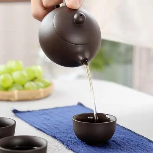 Juego De Té De Viaje Arena Morada Portátil