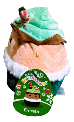 Peluche Squismallows Bebida Navideña Latte De Menta 20 Cm
