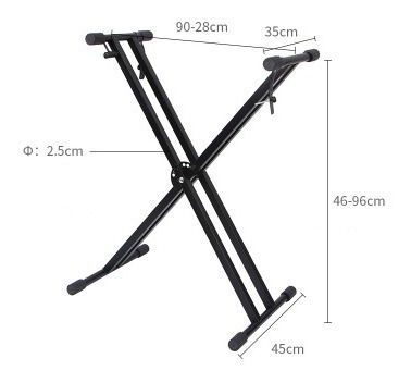Soporte Stand Teclado, Base Reforzada, Meses Y Envío
