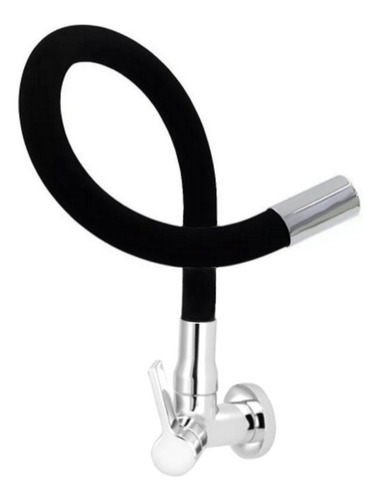 Torneira Cozinha Parede Luxo Flexível Gourmet Colorido ¼ Vol Cor Preto