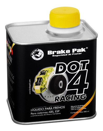 Líquido Para Frenos Brakepak Dot4 Racing 500ml