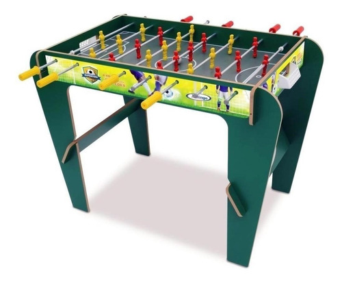 Mesa de pebolim Xalingo Super copa cor verde com bolas incluídas