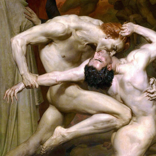 Cuadro Dante Y Virgilio En El Infierno De William Bouguereau