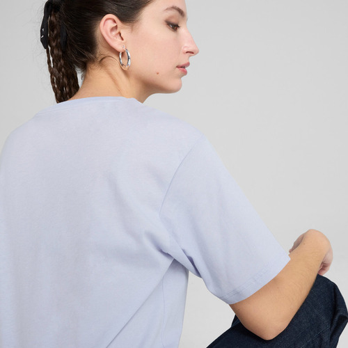 Polera Puma Ess Relaxed Tee Gris Mujer