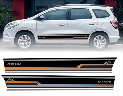 Adesivo Faixa Lateral Chevrolet Spin Personalizado Spin05