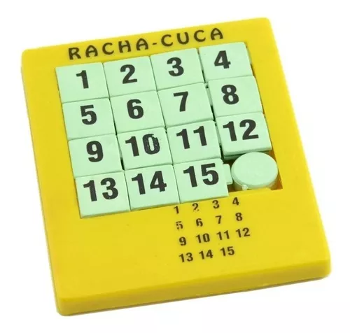 Kit 6 Racha Cuca Brinquedo Prenda Lembrancinha Puzzle Numero - R$ 44,97