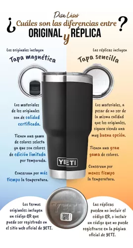 Termo Yeti 30 Oz Con Tapa Magnética Original Grabado Láser