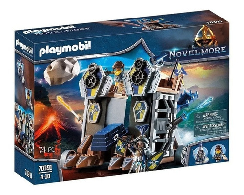 Playmobil Fortaleza Movil Catapulta Novelmore + 2 Fig 70391