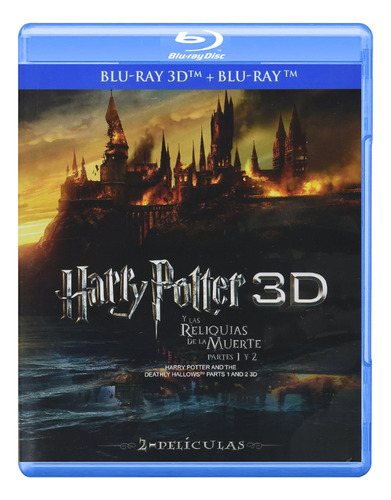 Harry Potter Y Las Reliquias De La Muerte 1 Y 2 Bluray 3d