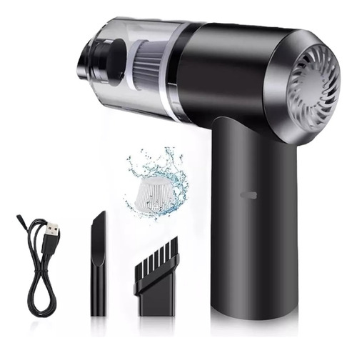 Aspiradora Inalambrica Recargable Usb Auto Casa C/luz 2 En 1