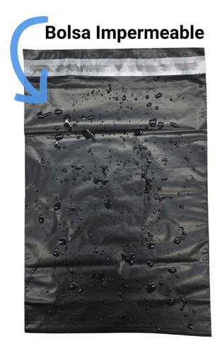 100 Bolsas Sobre Paquetería Ecommerce Envíos 25x35cm Negro / Be-003