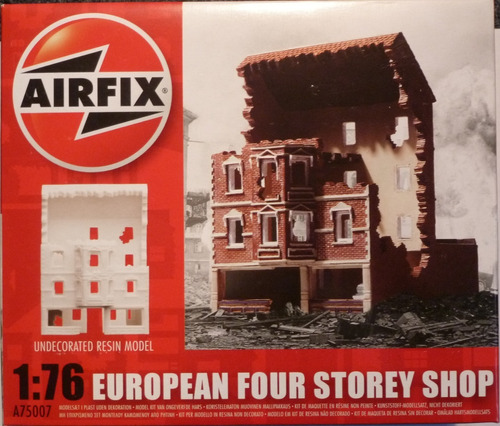 Modelo En Resina Escal 1:76 European Four Storey Shop Airfix