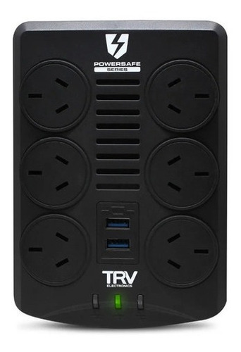 Estabilizador Tensión Trv Powersafe Gamer 6tomas 2 Usb Pcreg