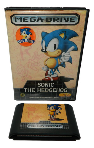 Sonic The Hedgehog Original P/ Mega Drive - Loja Fisica Rj