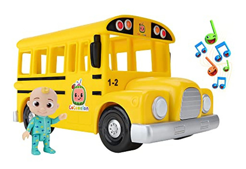 Microbus Juguete Autobús Escolar Amarillo Musical Cocomelon,