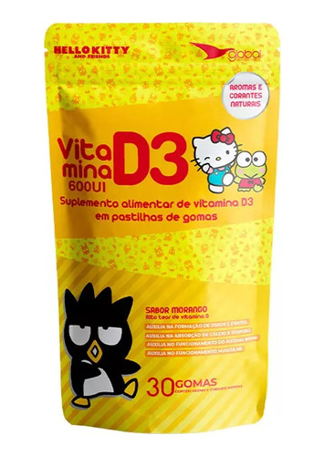 Vitamina D3 600ui Gomitas Masticables