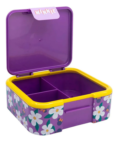 Lunchera Plastica Supreme Multi Compartimiento Stor Merienda Violeta Minnie Mouse