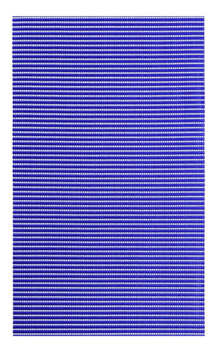 Passadeira Emborrachada Tapete Antiderrapante 5mt X 45cm Comprimento 5 M Cor Azul Royal Desenho Do Tecido Liso Largura 43 Cm
