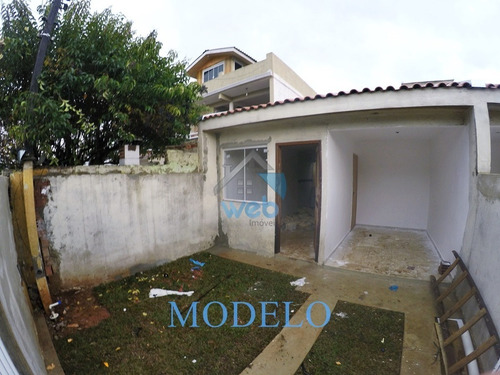 Imagem 2 de 10 de Excelentes Casas À Venda No Bairro Campo De Santana, Em Fase Final De Construção, Contando Com Dois Quartos, Sala, Cozinha Americana. - Ca01600 - 69959853