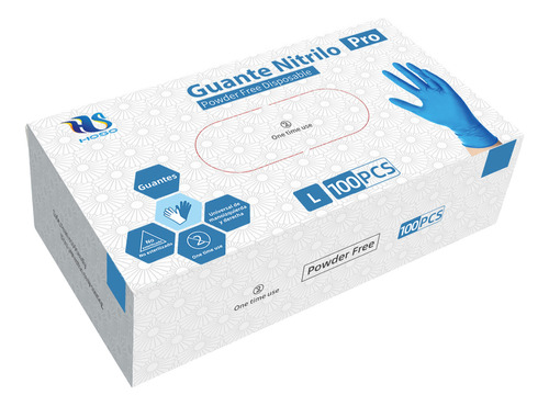 Caja De Guantes De Nitrilo Desechables 100 Pcs Talla ( S )