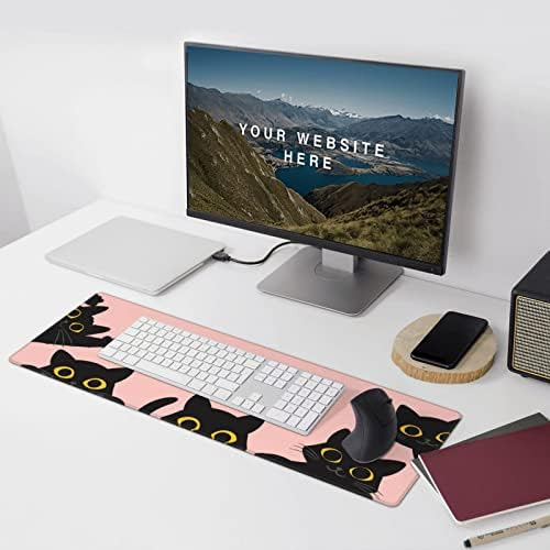 Pink Cats Cute Kawaii Mouse Pad Alfombrilla De Escritorio Gr