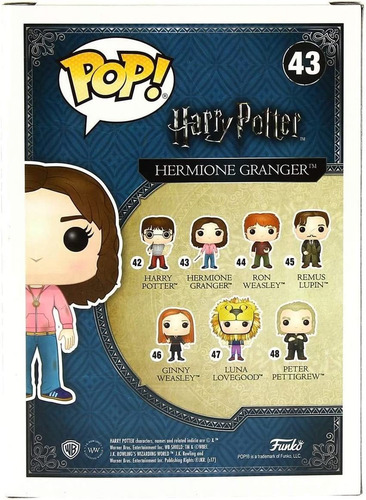 Filmes Pop Funko Harry Potterhermione Time Turner