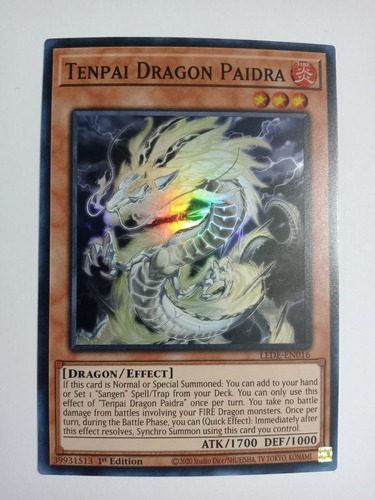 Tenpai Dragon Paidra Super Rare Yugioh