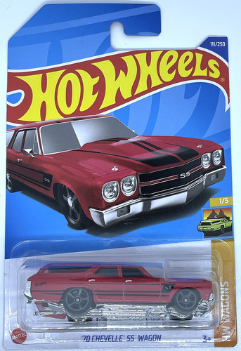 Hot Wheels  - '70 Chevelle Ss Wagon - Rojo - Hw Wagons - 1/.