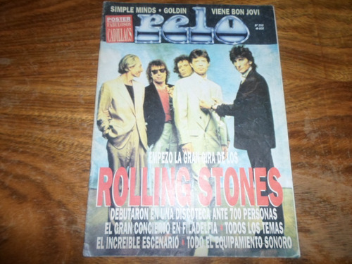 Pelo 350 Rolling Stones Simple Minds Living Colour Poster
