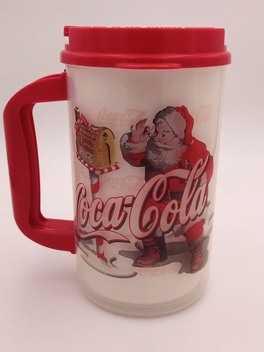 Tarro Térmico Coca-cola Navidad Santa Claus 1 L. Excelente