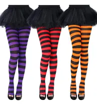 Comprar Pantimedia Media Rayada Disfraz Hallowen Duende Morado Verde