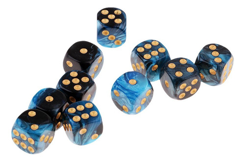 20 Piezas Resina Seis Lados Cuadrado Opaco D6 16mm Estándar