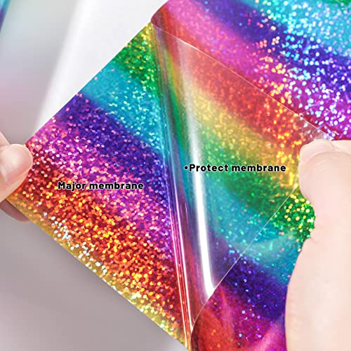 Vinilo Holográfico De Transferencia De Calor Rayas Arc...