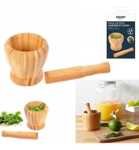 Mortero Cook Concept En Bamboo Con Majador Ka4328