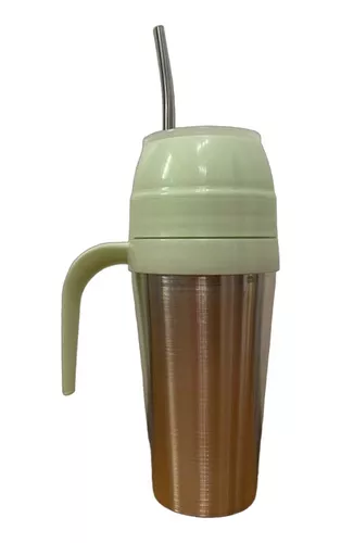 Termo Y Mate , Todo En Uno X 800 Ml , Con Bombilla Integrada