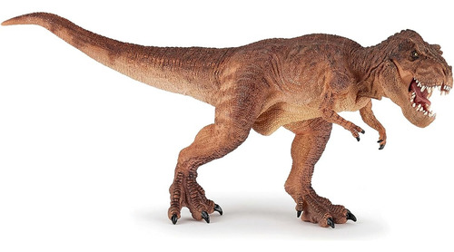 Figura Dinosaurios T Rex Marron Colección Pintado A Mano