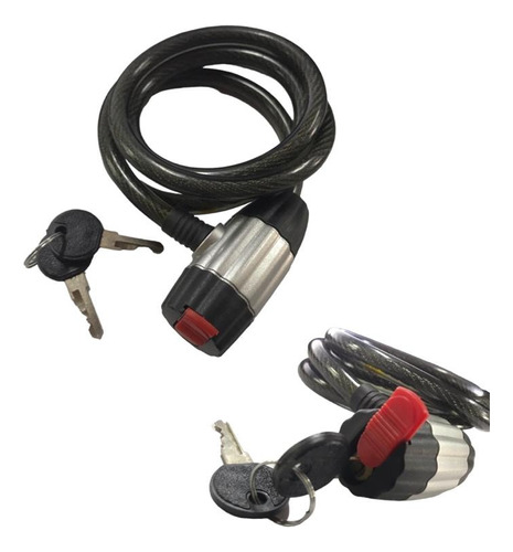 Guaya Candado, Cable De Seguridad Para Moto Qh-tiger