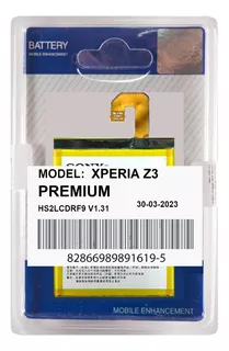 Battria Para Xperia Z3 Sony Orign Longa Duração + Envio Full