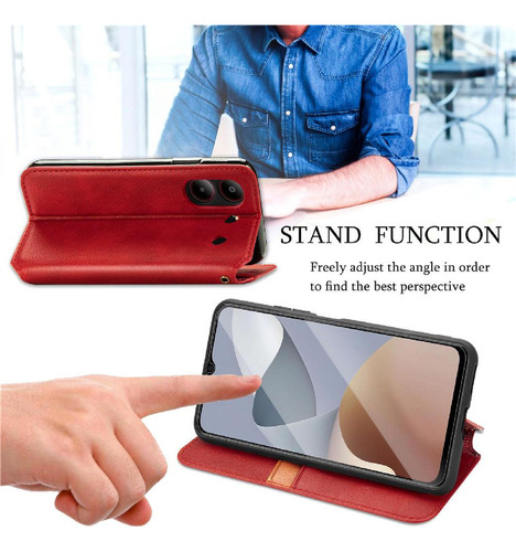Funda For Zte A54 Funda De Cuero Con Diseño De Moda