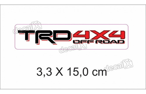 Emblema Adesivo Resinado Toyota Trd 4x4 Off Road Rs09 Cor PADRÃO
