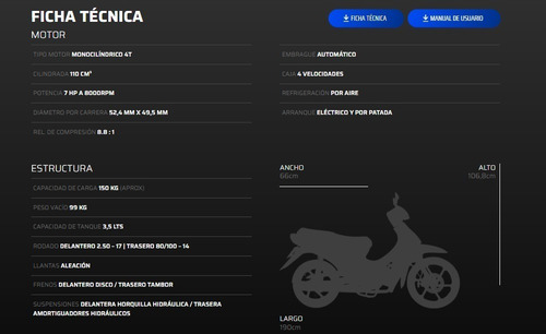 Imagen 19 de 19 de Motomel Blitz Full Con Alarma 110 V8 Gris 2023 0km Ap Motos